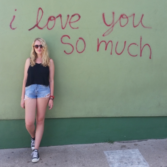 High Waisted Studded Festival Denim Shorts - Picture 6 of 6